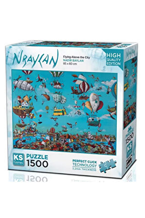 Kız Çocuk Oyuncak Ks Games Flying Above the City Puzzle 1500 Parça 22024 Erkek Çocuk Oyuncak Eğitici