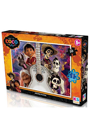 Kız Çocuk Oyuncak KS Puzzle 50 Parça Coco Erkek Çocuk Oyuncak Eğitici Oyuncaklar