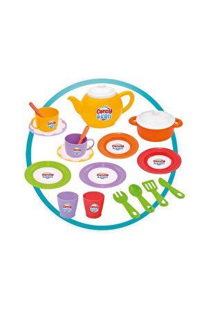 Kız Çocuk Oyuncak 03021 Candy & Ken Ev Çay Set ,Dede Erkek Çocuk Oyuncak Eğitici Oyuncaklar