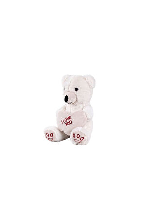 Kız Çocuk Oyuncak 5520 50cm BEYAZ KALPLİ AYICIK Erkek Çocuk Oyuncak Eğitici Oyuncaklar