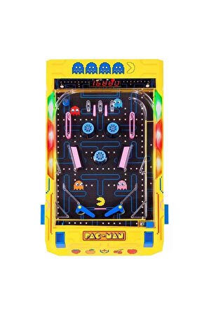 Kız Çocuk Oyuncak Sesli ve Işıklı Pac-Man Arcade Masaüstü Pinball Erkek Çocuk Oyuncak Eğitici Oyunca