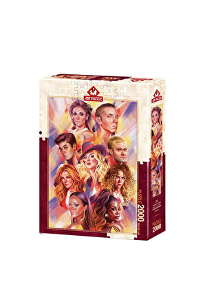 Kız Çocuk Oyuncak 5474 Art Puzzle Dünya Müzik Starları 2000 parça Puzzle / +15 y