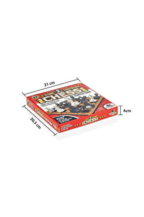 Kız Çocuk Oyuncak 8225 SATRANÇ 9 TAŞ DAMA Erkek Çocuk Oyuncak Eğitici Oyuncaklar