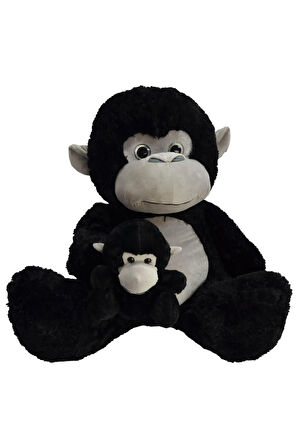 Kız Çocuk Oyuncak 80cm YAVRULU MAYMUN Erkek Çocuk Oyuncak Eğitici Oyuncaklar