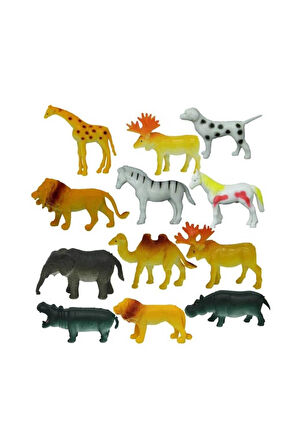 Kız Çocuk Oyuncak Vahşi Hayvanlar Poşetli Hayvan Oyun Seti-1adet Fiyatıdır Eğiticii