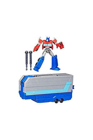 Kız Çocuk Oyuncak G0750 Transformers Earthspark Optimus Prime Savaş Tırı Oyun Se