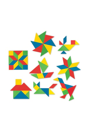 Kız Çocuk Oyuncak 03698 Dede, Tangram 28 Parça Erkek Çocuk Oyuncak Eğitici Oyuncaklar