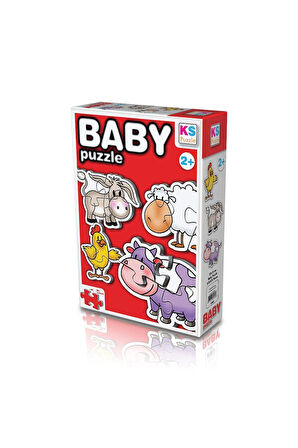 Kız Çocuk Oyuncak 12002 Ks, Baby Puzzle Farm Erkek Çocuk Oyuncak Eğitici Oyuncaklar