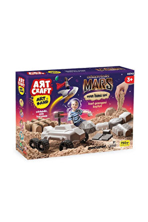 Kız Çocuk Oyuncak 03743 Art Craft Görevimiz Mars Kinetik Kum Oyun Seti 750 gr. E
