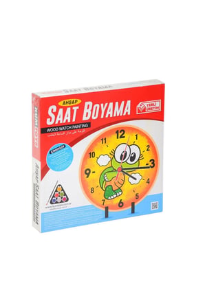 Kız Çocuk Oyuncak 5302 KumToys, Ahşap Saat Boyama Erkek Çocuk Oyuncak Eğitici Oyuncaklar