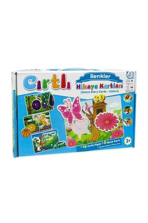 Kız Çocuk Oyuncak LC7207 Laço, Cırtlı Hikaye Kartları Renkler Erkek Çocuk Oyuncak Eğitici Oyuncaklar