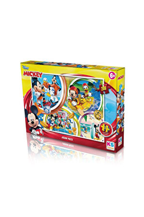 Kız Çocuk Oyuncak MCH 113 Mickey Mouse 200 Parça Puzzle -KS Puzzle Erkek Çocuk Oyuncak Eğitici Oyunc