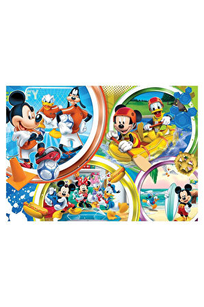 Kız Çocuk Oyuncak MCH 113 Mickey Mouse 200 Parça Puzzle -KS Puzzle Erkek Çocuk Oyuncak Eğitici Oyunc