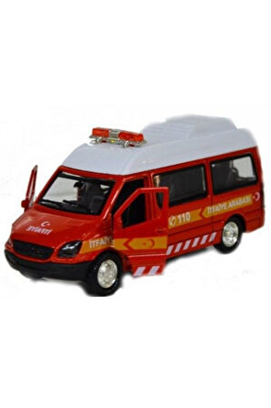 Kız Çocuk Oyuncak Çek Bırak Metal Sesli Ve Işıklı İtfaiye Minibüsü Erkek Çocuk Oyuncak Eğitici Oyunc