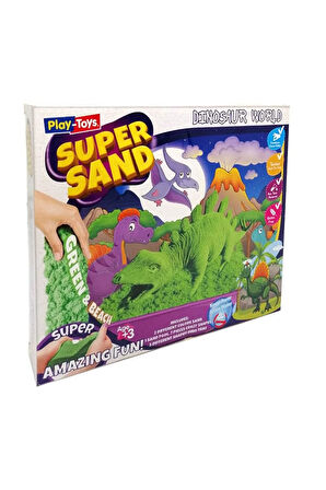 Kız Çocuk Oyuncak PlayToys Dinazorların Dünyası Oyun Kumu Super Sand Erkek Çocuk Oyuncak Eğitici Oyu