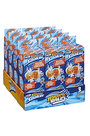 Kız Çocuk Oyuncak F6392 Nerf Super Soaker Hydro Balls 3lü -1adet fiyatıdır Eğiticii