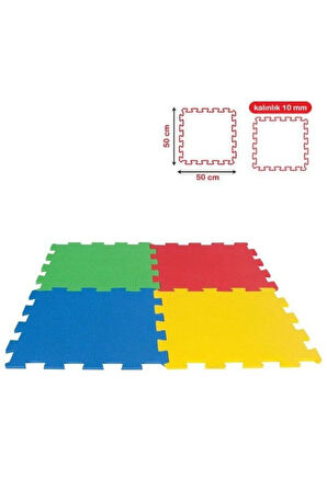Kız Çocuk Oyuncak 05-343 Eva Mat 50x50 10mm Erkek Çocuk Oyuncak Eğitici Oyuncaklar