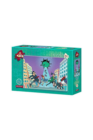 Kız Çocuk Oyuncak 5659 Virüsten Kaçış -150 Parça Art Puzzle Erkek Çocuk Oyuncak Eğitici Oyuncaklar
