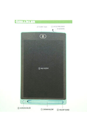 Kız Çocuk Oyuncak 10 Inch LCD Pembe Yazı Tahtası Erkek Çocuk Oyuncak Eğitici Oyuncaklar