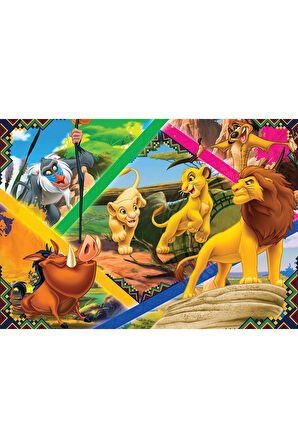 Kız Çocuk Oyuncak LK 113 Aslan Kral Puzzle 200 Parça - Ks Puzzle Erkek Çocuk Oyuncak Eğitici Oyuncak