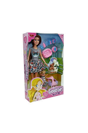 Kız Çocuk Oyuncak WG-115564 Kutulu 29cm Anne Kız Pet Shopta Bebek Erkek Çocuk Oyuncak Eğitici Oyunca