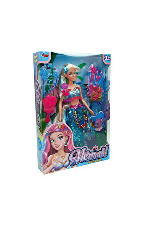 Kız Çocuk Oyuncak WG-66777 Kutulu 29cm Aksesuarlı Deniz Kızı - Vardem Oyuncak Eğ