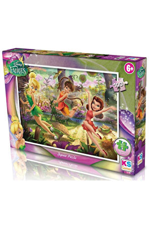 Kız Çocuk Oyuncak KS Puzzle 100 Parça Fairies Erkek Çocuk Oyuncak Eğitici Oyuncaklar