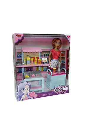 Kız Çocuk Oyuncak WG-115120 Kutulu 29cm Aksesuarlı Kafe Erkek Çocuk Oyuncak Eğitici Oyuncaklar