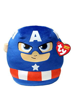 Kız Çocuk Oyuncak Ty Squishy Beanies Kaptan Amerika Yastık 25cm Erkek Çocuk Oyuncak Eğitici Oyuncakl