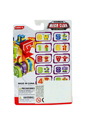 Kız Çocuk Oyuncak Robota Dönüşen Rakam- Sıfır Erkek Çocuk Oyuncak Eğitici Oyuncaklar