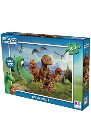 Kız Çocuk Oyuncak 100 Parça Good Dinosaur Yapboz Erkek Çocuk Oyuncak Eğitici Oyuncaklar