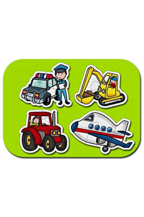 Kız Çocuk Oyuncak Baby Puzzle Meslekler Erkek Çocuk Oyuncak Eğitici Oyuncaklar