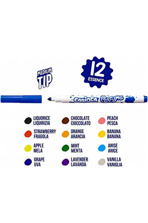 Kız Çocuk Oyuncak Carioca Kokulu Keçeli Boya Kalemi 12'li Erkek Çocuk Oyuncak Eğitici Oyuncaklar