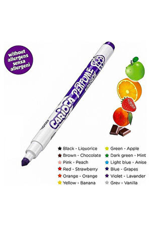 Kız Çocuk Oyuncak Carioca Kokulu Keçeli Boya Kalemi 12'li Erkek Çocuk Oyuncak Eğitici Oyuncaklar