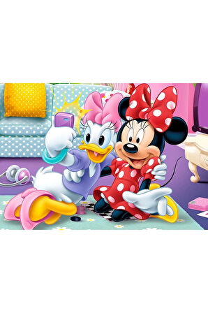 Kız Çocuk Oyuncak 50 Parça Minnie Puzzle Erkek Çocuk Oyuncak Eğitici Oyuncaklar