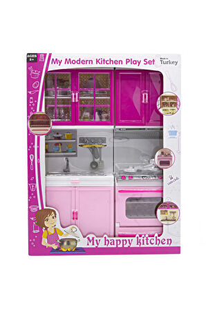 Kız Çocuk Oyuncak My Modern Kitchen Lavabolu Fırınlı 2'li Set Erkek Çocuk Oyuncak Eğitici Oyuncaklar