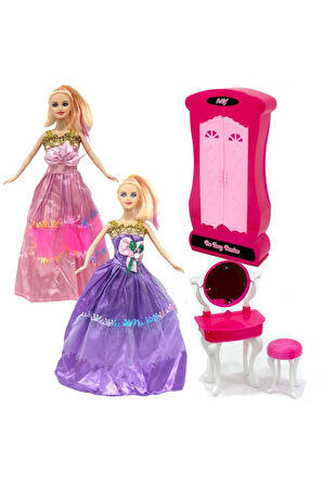 Kız Çocuk Oyuncak Anlily Makyaj Masalı Dolaplı Bebek Erkek Çocuk Oyuncak Eğitici Oyuncaklar