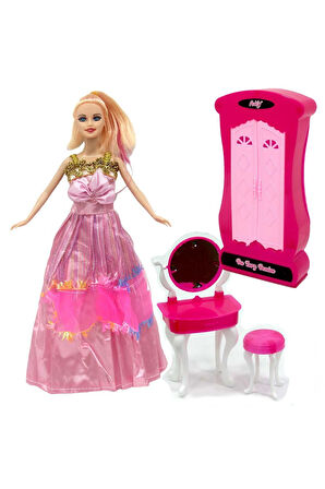 Kız Çocuk Oyuncak Anlily Makyaj Masalı Dolaplı Bebek Erkek Çocuk Oyuncak Eğitici Oyuncaklar