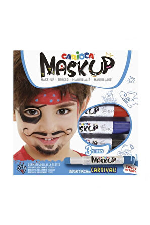 Kız Çocuk Oyuncak Carioca Mask Up Yüz Boyası 3 Renk Carnival Erkek Çocuk Oyuncak Eğitici Oyuncaklar