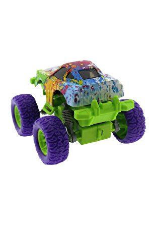 Kız Çocuk Oyuncak Die Cast Batik Desenli Mor Teker Araba Erkek Çocuk Oyuncak Eğitici Oyuncaklar