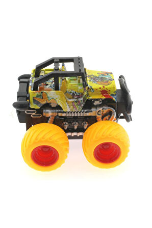 Kız Çocuk Oyuncak Die Cast  Road Dev Sarı Teker Araba Erkek Çocuk Oyuncak Eğitici Oyuncaklar