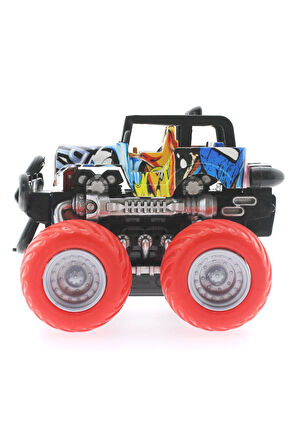 Kız Çocuk Oyuncak Die Cast Off Road Dev Kırmızı Teker Araba Erkek Çocuk Oyuncak Eğitici Oyuncaklar