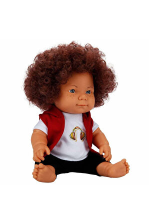 Kız Çocuk Oyuncak Kıvırcık Saçlı Curly Bebek 35cm Erkek Çocuk Oyuncak Eğitici Oyuncaklar