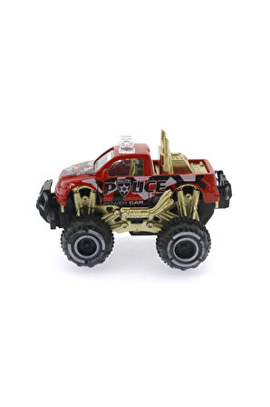 Kız Çocuk Oyuncak Çek Bırak Mini Off Road Kırmızı Polis Aracı Erkek Çocuk Oyuncak Eğitici Oyuncaklar