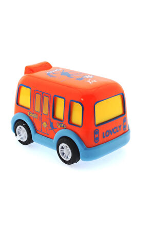 Kız Çocuk Oyuncak Çek Bırak Mini Sevimli Turuncu Otobüs Erkek Çocuk Oyuncak Eğitici Oyuncaklar