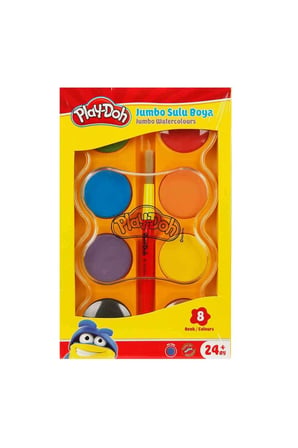 Kız Çocuk Oyuncak Play-Doh Jumbo Sulu Boya 8 Renk Erkek Çocuk Oyuncak Eğitici Oyuncaklar