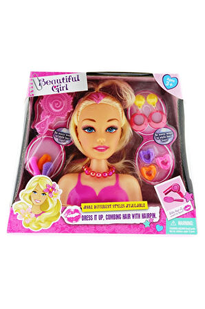 Kız Çocuk Oyuncak Büstlü Güzellik Seti Erkek Çocuk Oyuncak Eğitici Oyuncaklar