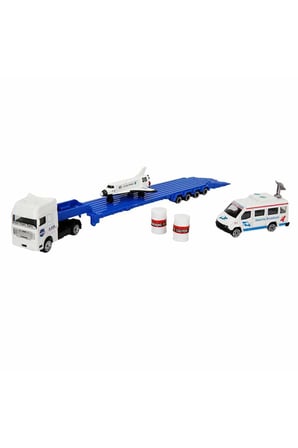 Kız Çocuk Oyuncak 1:64 Aerospace Transporter Tır Uzay Seti Erkek Çocuk Oyuncak Eğitici Oyuncaklar