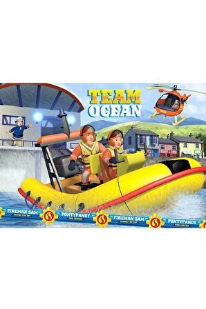 Kız Çocuk Oyuncak KS Fireman Sam 50 Parça Puzzle Erkek Çocuk Oyuncak Eğitici Oyuncaklar