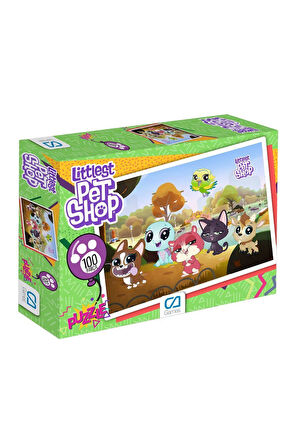 Kız Çocuk Oyuncak 5011 CA100-5011 Litlest Petshop 100 Parça Puzzle -CA Puzzle Eğ